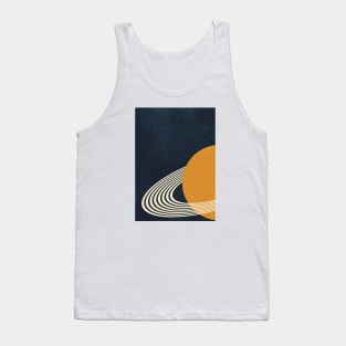 The lonely ringed planet Tank Top